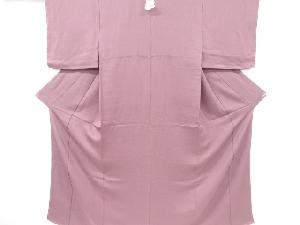 リサイクル　未使用品　氷割れ模様織出し一ツ紋色無地着物